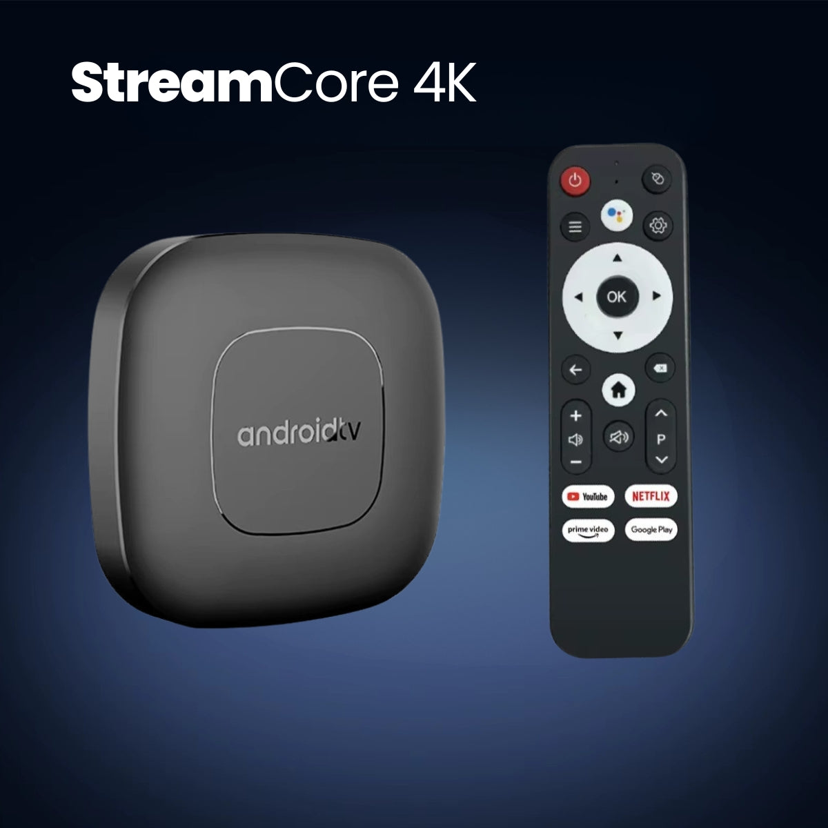 StreamCore V2 - Android TV Box 4K | Android 14.0 | Dual WiFi | BT 5.0